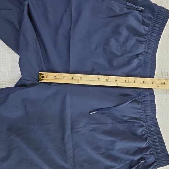 Magcomsen Men's 2XL Navy Blue Gym Shorts Quick Dry Tech Pockets Drawstring NWT - Picture 7 of 12